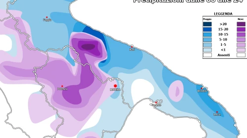 Lunedì 29 arriva il freddo. Martedì 30 e Mercoledì 31 Dicembre gelo e neve!